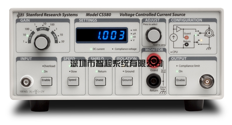 美国斯坦福SRS科学仪器电流源 CS580 压控电流源中国供应商