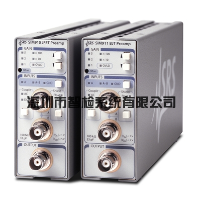 科学仪器SIM系列SIM910 SIM911 JFET BJT 前置放大器中国代理商