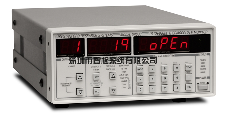 SR630 — 16 通道热电偶监视器