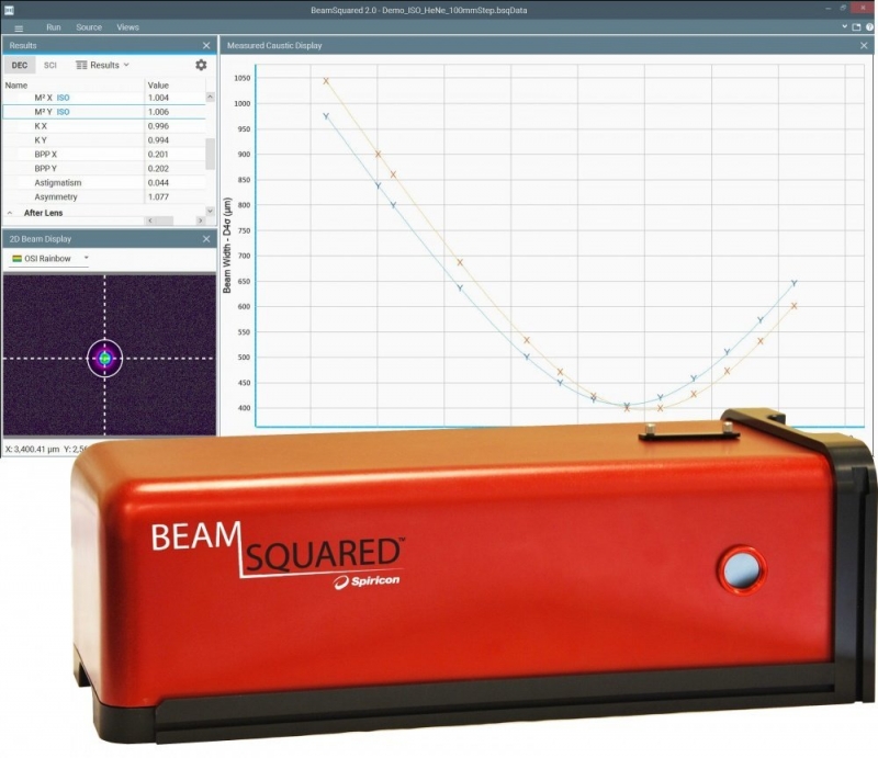 BeamSquared® XC130自动测量光束质量工业科学研究发展ophir