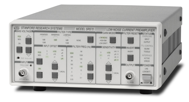 SR570 — 低噪声电流前置放大器